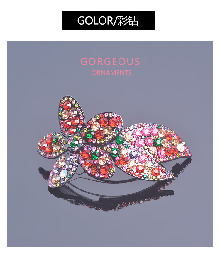 Flower hairpin, ethereal hairpin headwear, Korean Instagram influencer bangs, back of the head spring hairpin, seamless top clip pic 5
