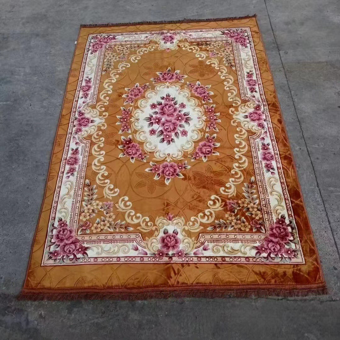 工厂直销绗缝礼拜毯印花礼拜毯朝拜毯祈祷垫朝拜垫70*110cm绗缝详情3