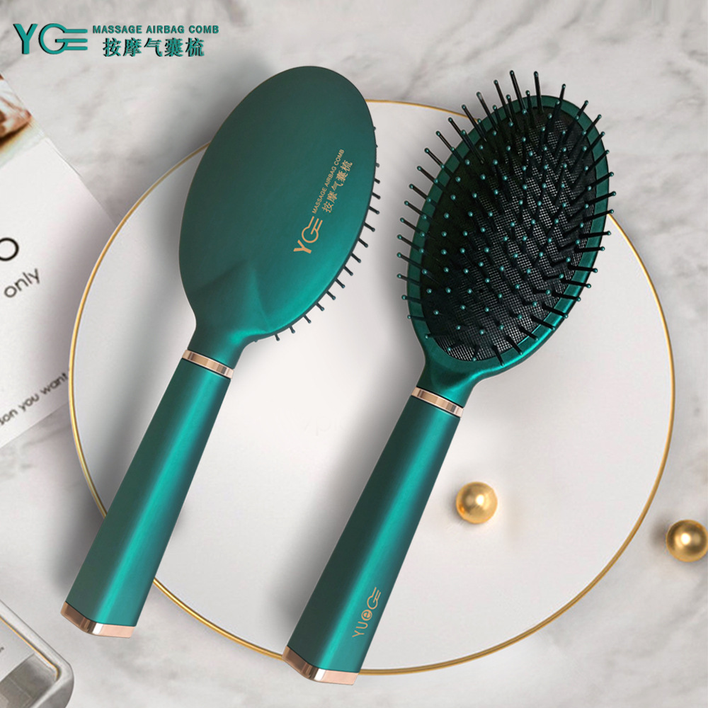 现货孔雀绿祖母绿按摩梳气囊梳子贵妇顺发负离子卷发白领女YUEG详情14
