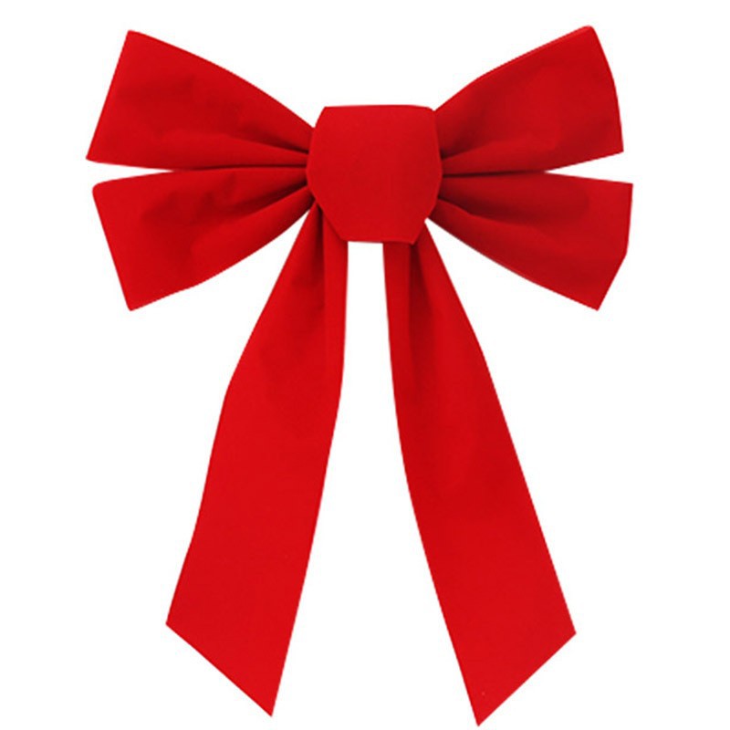 Wholesale red velvet fabric bows, Christmas decorative bows, red bows, Christmas bows pic 5