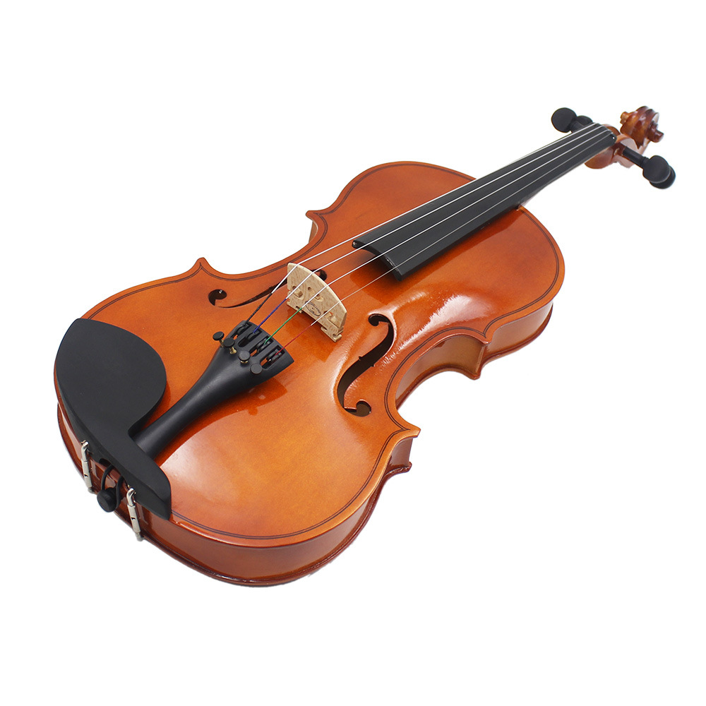 Factory wholesale wooden violins, solid wood popularization of violins, beginners to practice violins, free grand violin cases, Musical Instruments pic 6