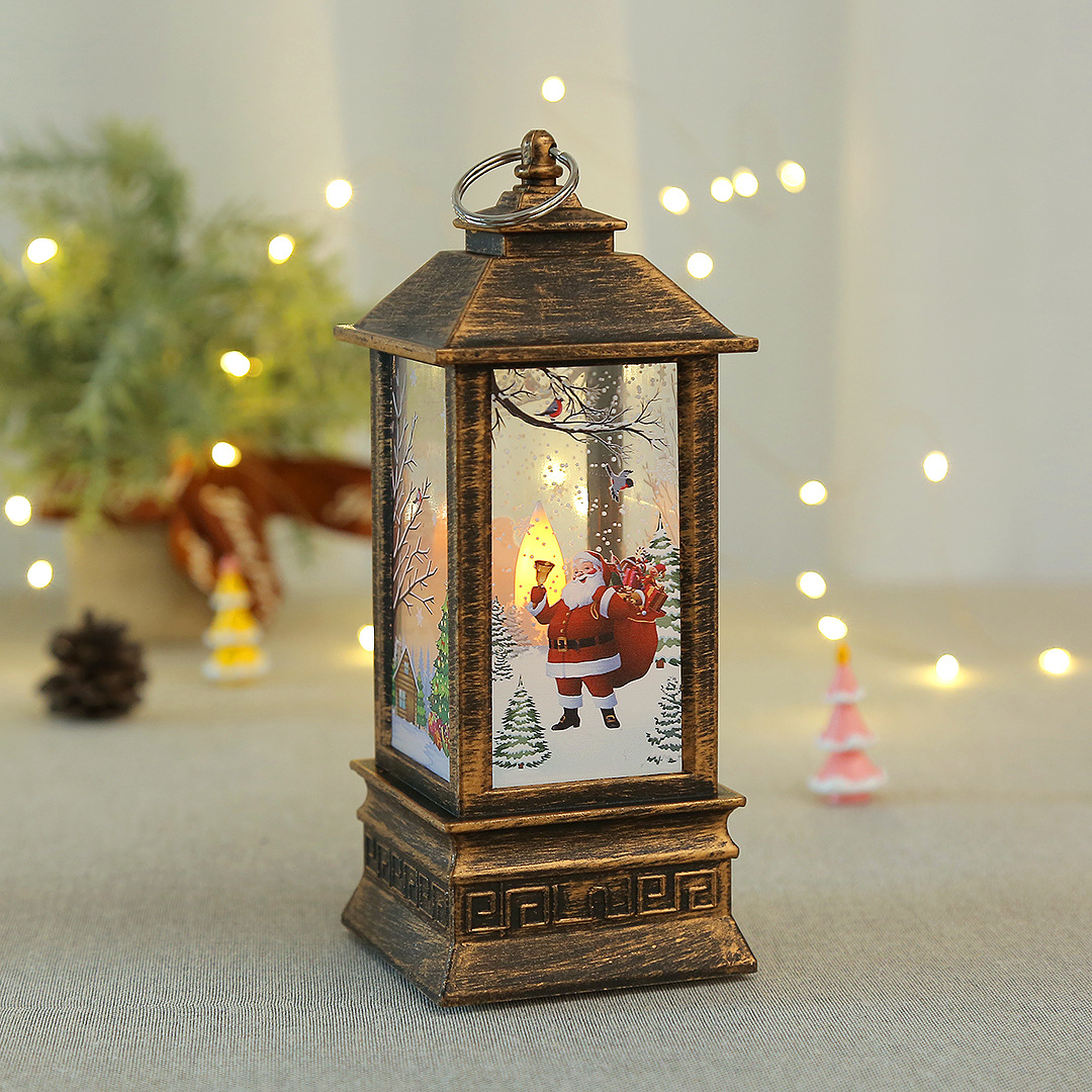 Christmas wind lanterns, Santa Claus decorative LED illuminated ornaments, candlestick lamps, decorative handicrafts and ornaments pic 17