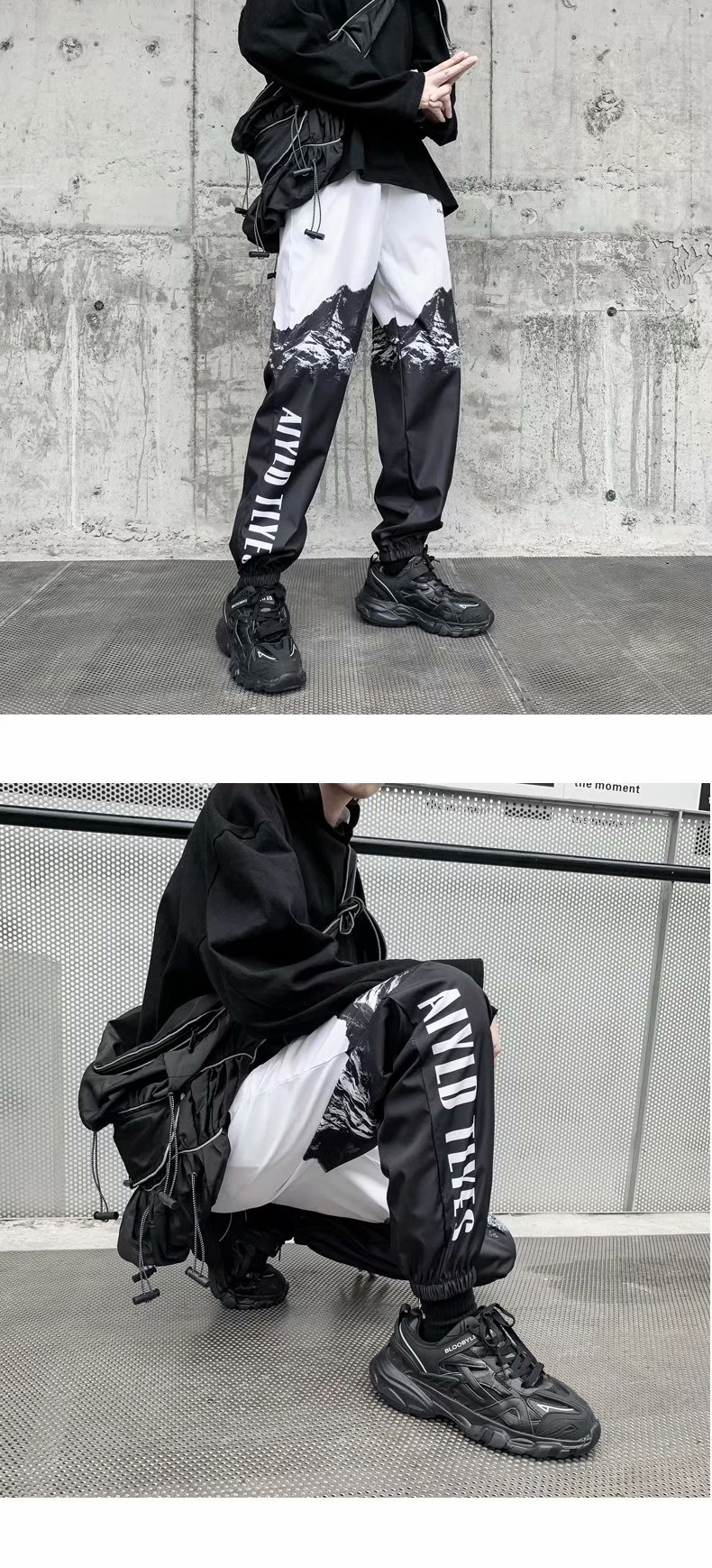 In autumn, Instagram influencers are known for their trendy sportswear and casual pants, trendy skinny pants, and Korean-style hip-hop street dance pants pic 7