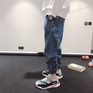 童装男童牛仔裤春秋款2022儿童一体绒裤子中大童秋冬加绒宽松韩版详情21