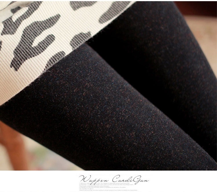 New 350g fleece and thickened one-piece pants for autumn and winter wear with seven-color cotton leggings pic 7
