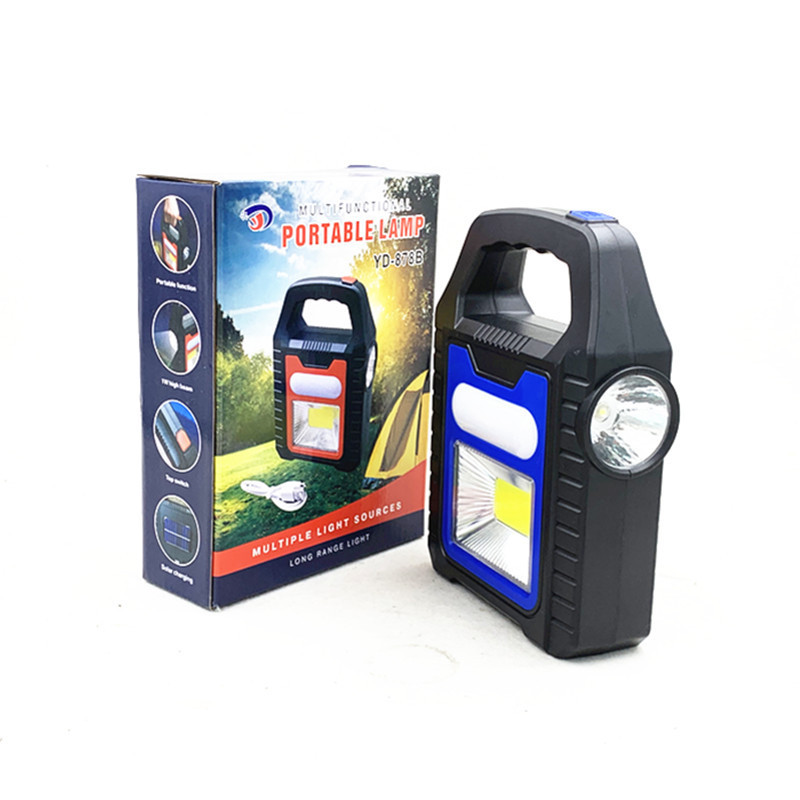 Solar COB camping lamp, USB horse lamp, searchlight, 878 camp lamp, floodlight, small hanging lamp, portable lamp pic 11