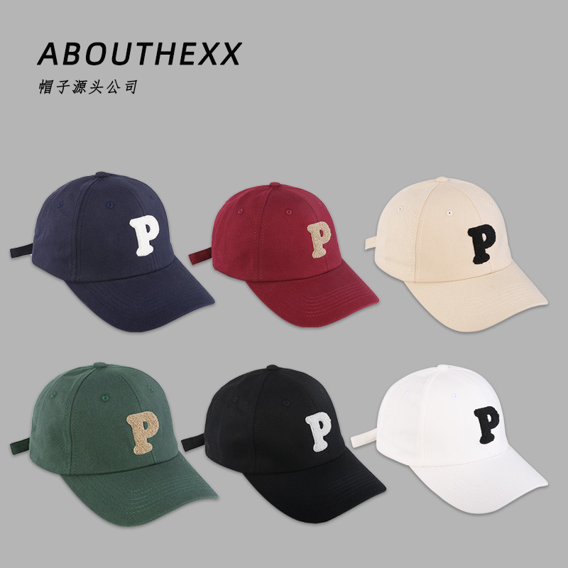 Sombreros mujeres burst estilo P letras gorras de béisbol moda calle semi hard top top pato tongue cap al aire libre sombreros de sombra hombres al por mayor pic 15