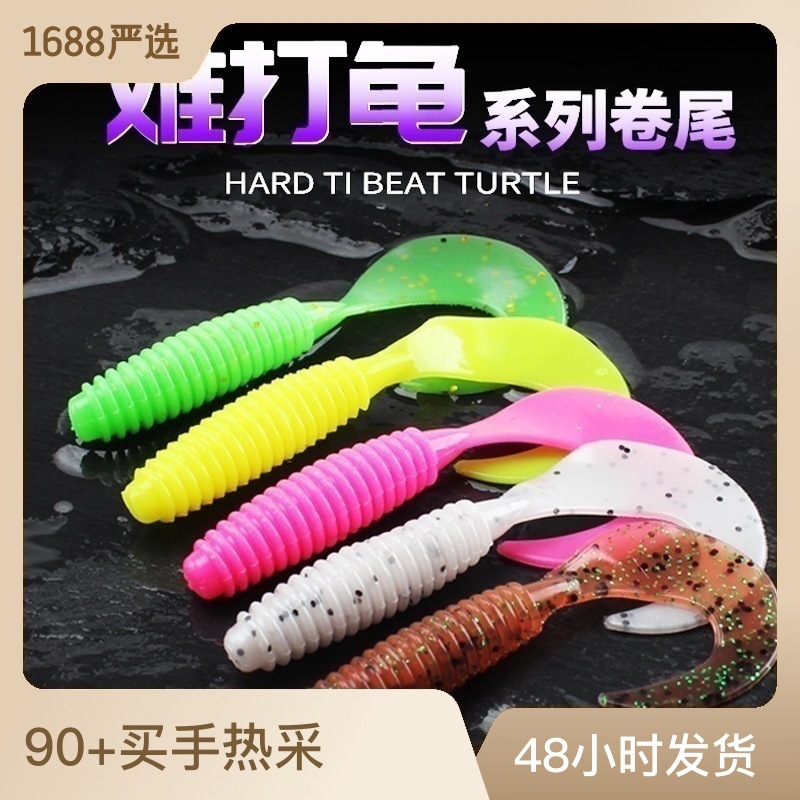 50 original color lure lead head hooks, reinforced lure hooks, wholesale lure bait, T-tail soft bait, fake bait, micro-lead head hooks pic 4