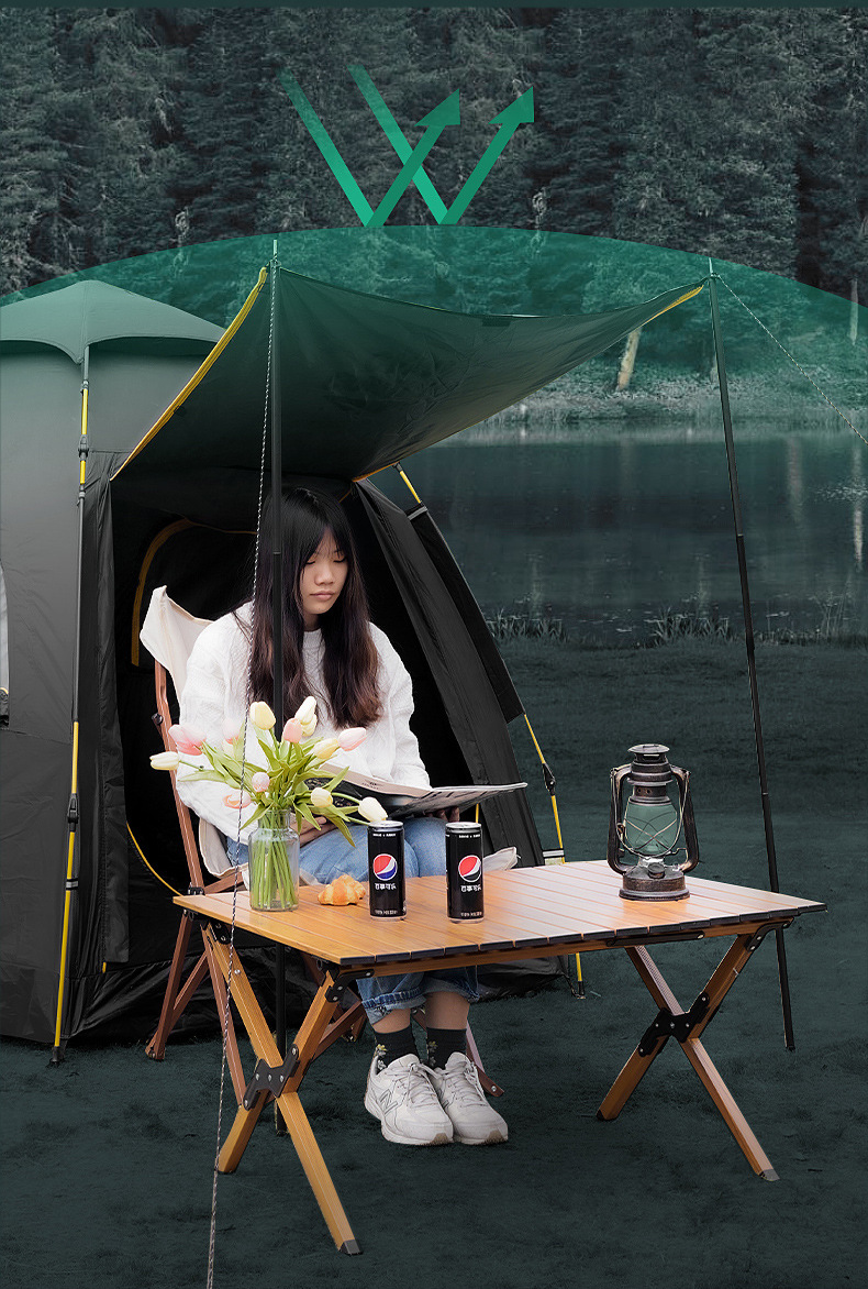 Customized Dacheng tent outdoor fully automatic quick-opening sun-proof and rain-proof multi-person camping tent manufacturer wholesale pic 12