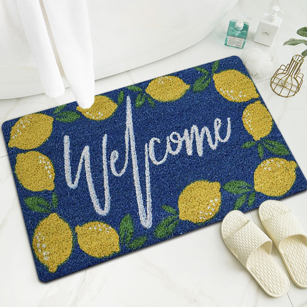 跨境亚马逊爆款数码印花橡胶地垫入户门厅地毯家用门口入门脚垫子详情12