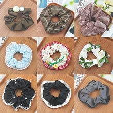 Korean-style large intestine hair band for women, high-end look, high appearance level, ins school style hair band, sweet style, fashionable rubber band hair accessory pic 3