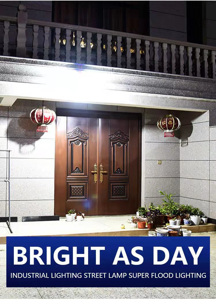 Cross-border new solar human body sensor wall lamp, outdoor split garden lamp 180COB, outdoor fence landscape lamp pic 4