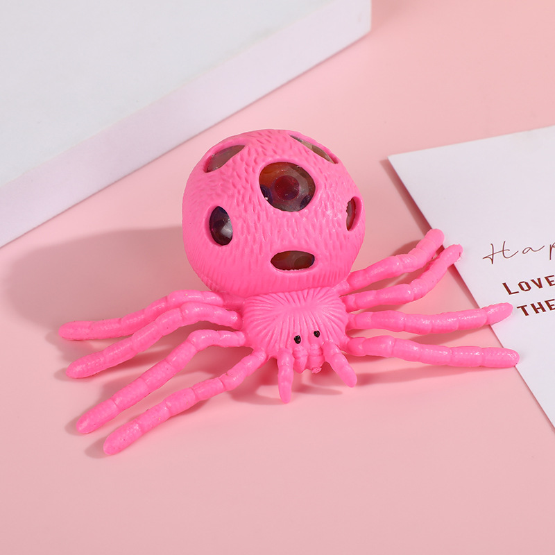 万圣节仿真蜘蛛玩具 儿童整蛊玩具 爆爆珠球动物解压玩具厂家现货详情5