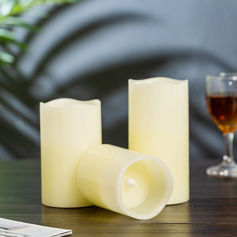 Simulated electronic candle lamp, paraffin yellow light, flickering, swinging LED candle pic 1