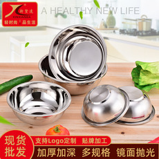 不锈钢盆304食品级多用刨丝盆 餐具和面打蛋盆带盖汤碗汤盆漏盆详情8