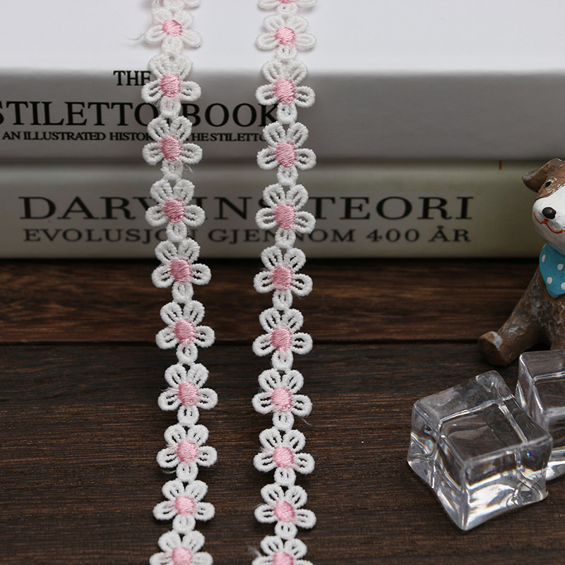 1.5CM water-soluble embroidered little bee lace, Daisy sunflower, DIY handmade accessories, clothing, hair accessories, fabric, tiled pic 23