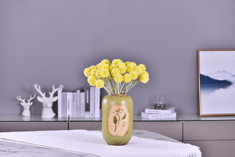 High-quality artificial flowers of windmill chrysanthemum in stock, windmill flower, pine, insect fruit, living room, wedding decoration, flower arrangement art, windmill fruit pic 9
