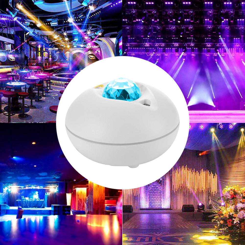 New music projection starry sky light, LED water ripple starry sky light, cross-border laser full sky star projection light, ambient night light pic 2
