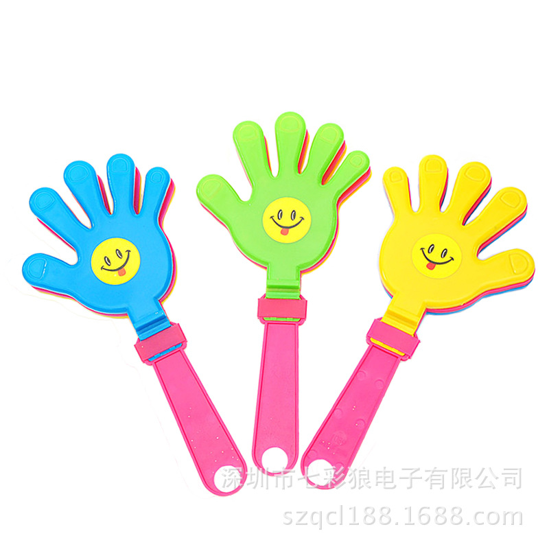 Glowing hand claps for campus activities, cheering sticks, concert claps, support props, cheering fluorescent small palm toys pic 8