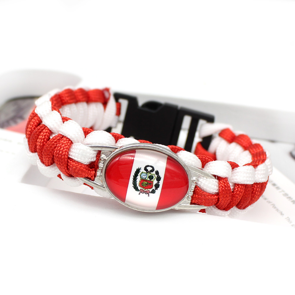 世界各国国旗手环 委内瑞拉 巴拉圭  国旗伞绳编织手链详情25