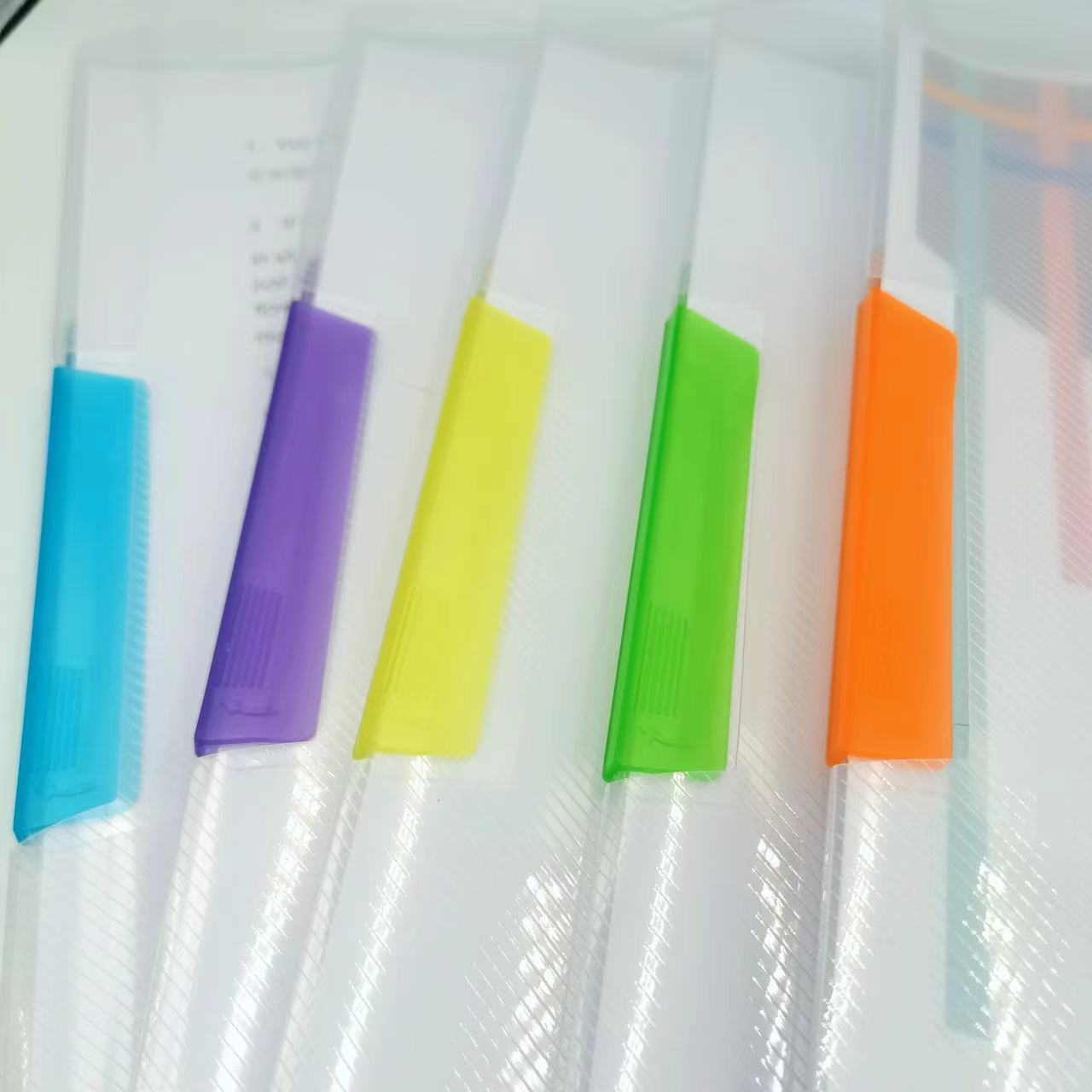 A4 Rotating clip, Morandi water drop pull rod clip, thickened pull rod clip, large-capacity student storage office folder pic 11