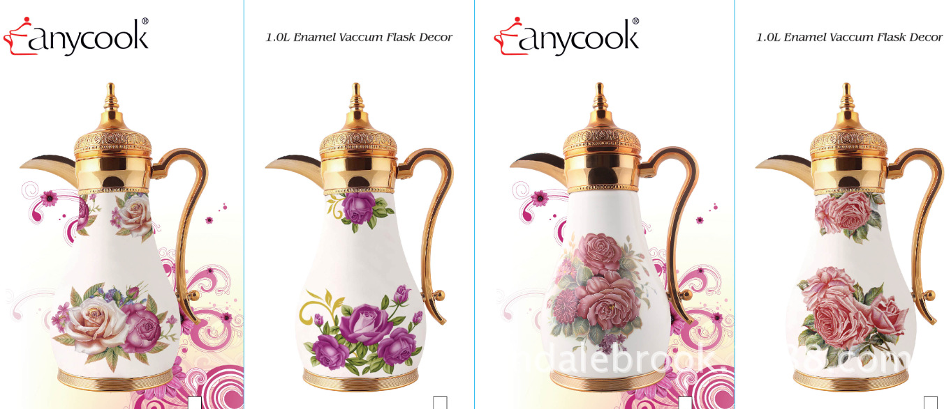 Dalebrook enamel Arabian Middle Eastern wine flask, thermos flask, red teapot, Flask coffee utensils pic 4