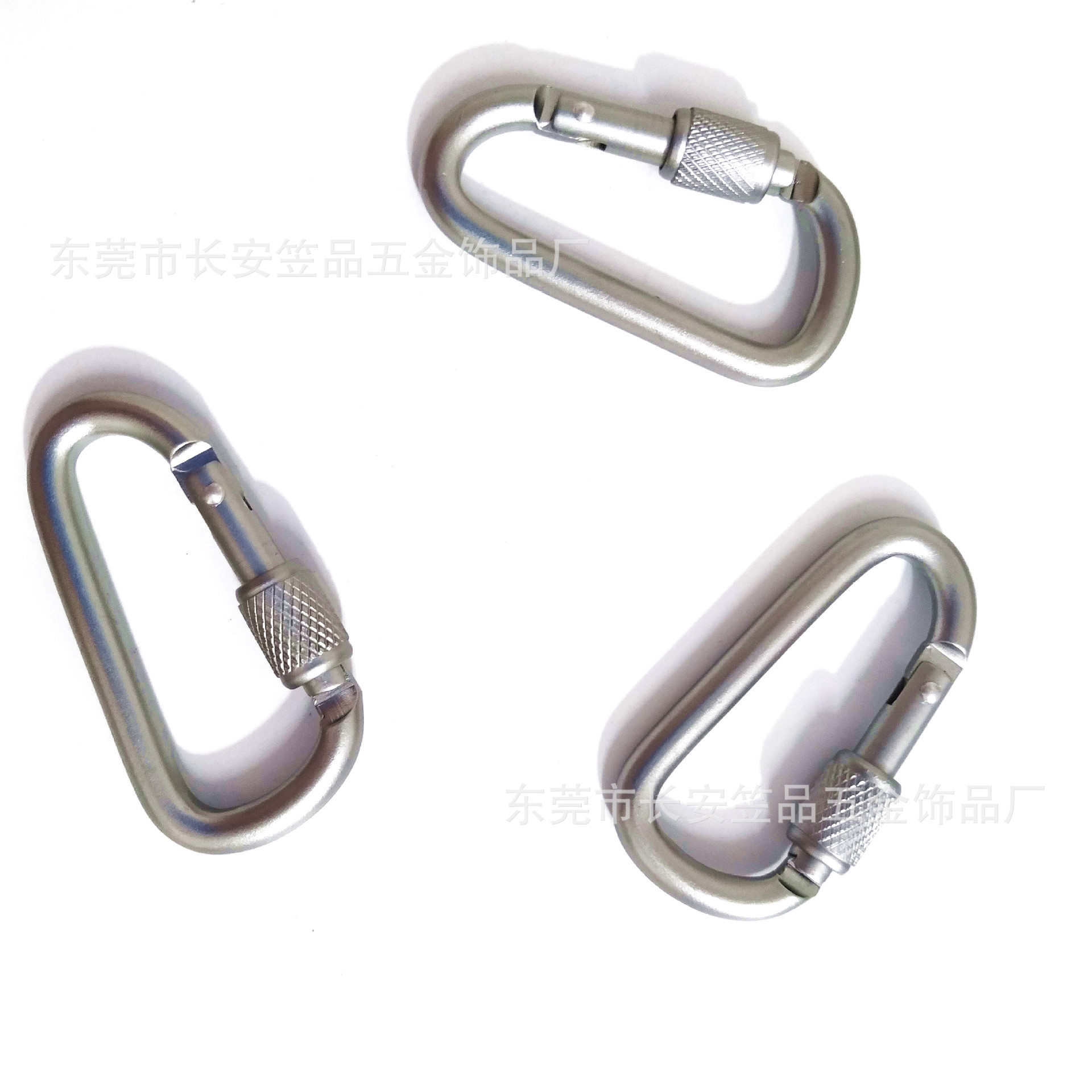 Aluminum alloy mountaineering buckle, multi-functional D-shaped No. 6 nut with lock, outdoor headphones, luggage, water bottle quick-hang mountaineering buckle hook pic 14