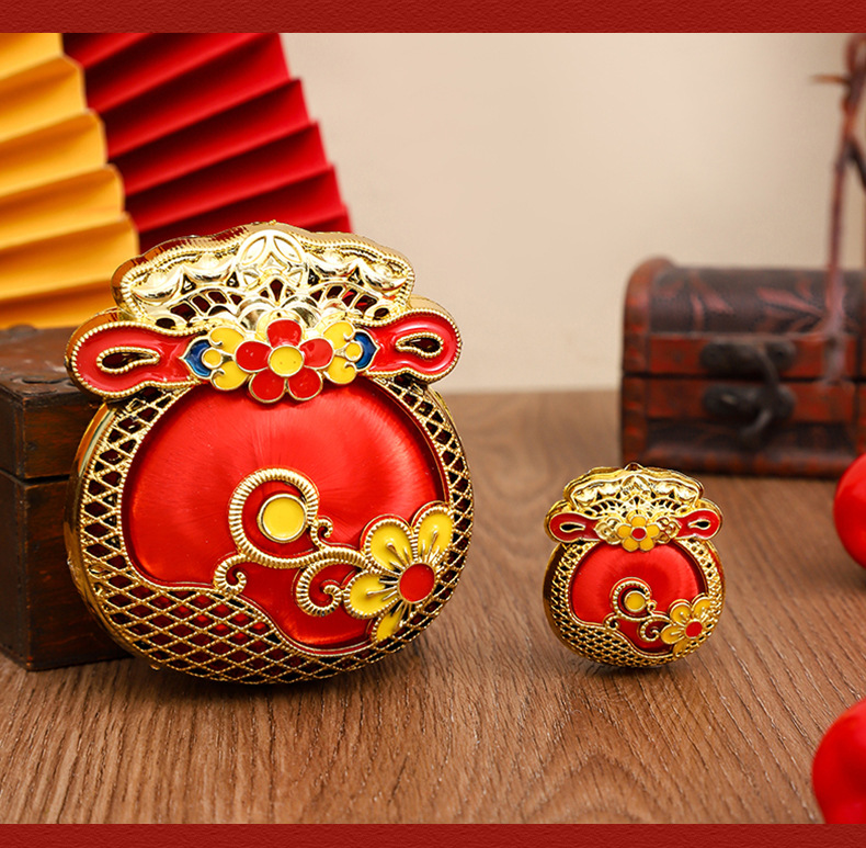 新年喜庆钱袋串挂件室内植物喜庆配件春节用品配饰品配件详情7