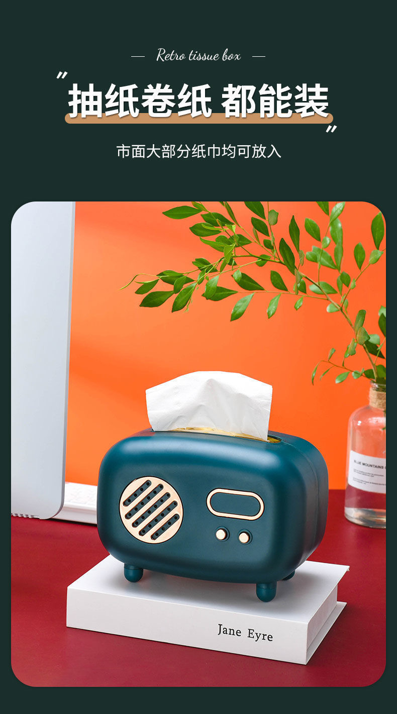 Multi-color cute girl tissue box, creative tissue box, light luxury living room, home, dining room, paper box, remote control, coffee table pic 2