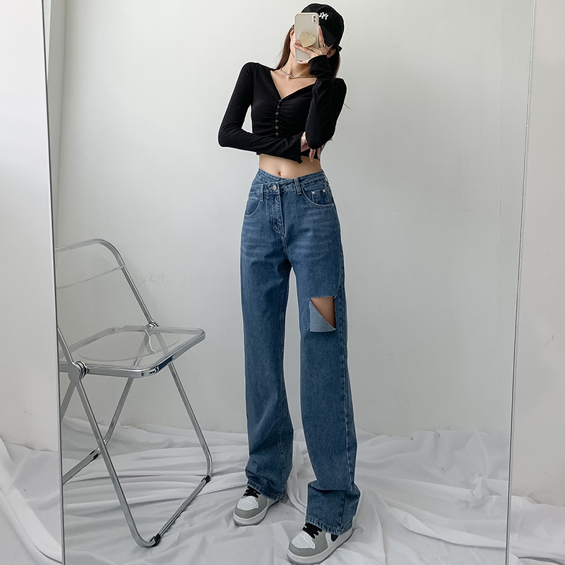 女装小整款阔腿裤拖地裤