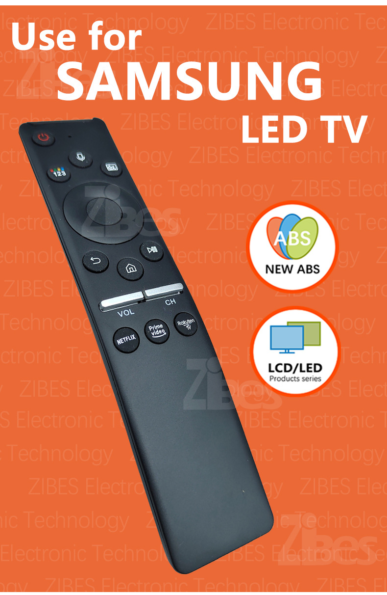 The Zibesi smart voice remote control is suitable for Samsung LCD TVS with Netflix and Prime buttons pic 3