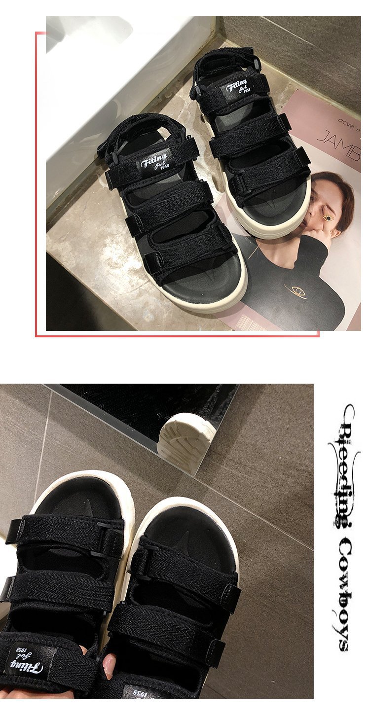 凉鞋女2022年新款夏季仙女风平底鞋网红百搭学生沙滩罗马女鞋子详情13