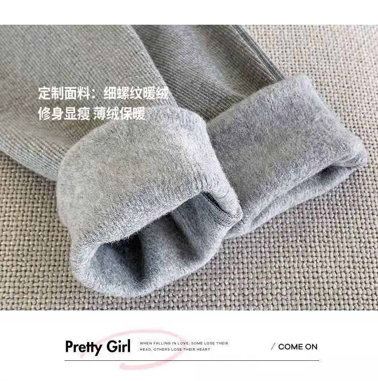 For the 2022 autumn and winter season, women can wear high-waisted, slimming, high-elastic and warm leggings on the outside pic 9