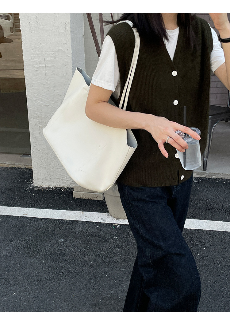 木兰时髦复古小马甲开衫女2023春季新款韩版简约针织上衣女 21507详情21