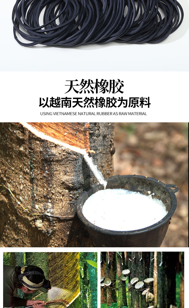 38*1.5mm黑色高弹力橡皮筋牛皮筋耐高温橡皮圈橡胶圈礼盒捆扎皮筋详情3