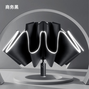 Fully automatic umbrella with logo printing, advertising umbrella, three-fold umbrella, folding windproof and sunshade sun umbrella set, gift umbrella pic 12