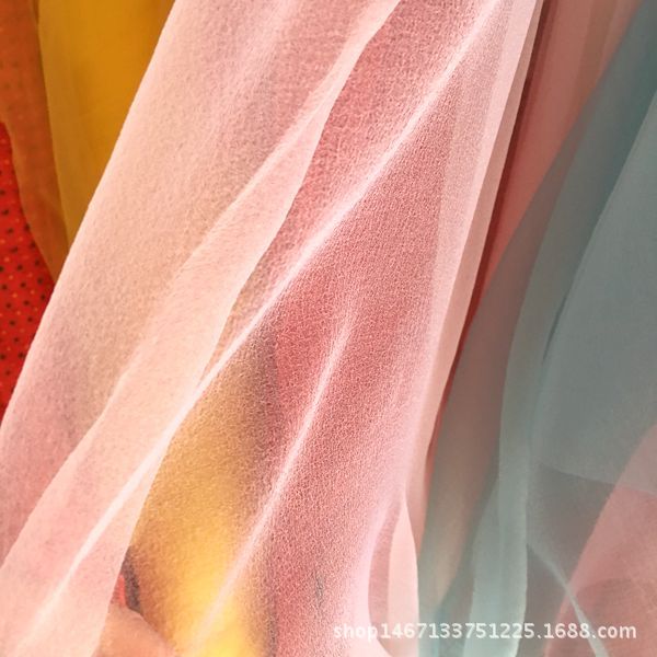 Polyester mesh fabric for clothing, accessories, scarves, various drawstrings, gifts, bags, decorative fabrics, bubble gauze pic 11