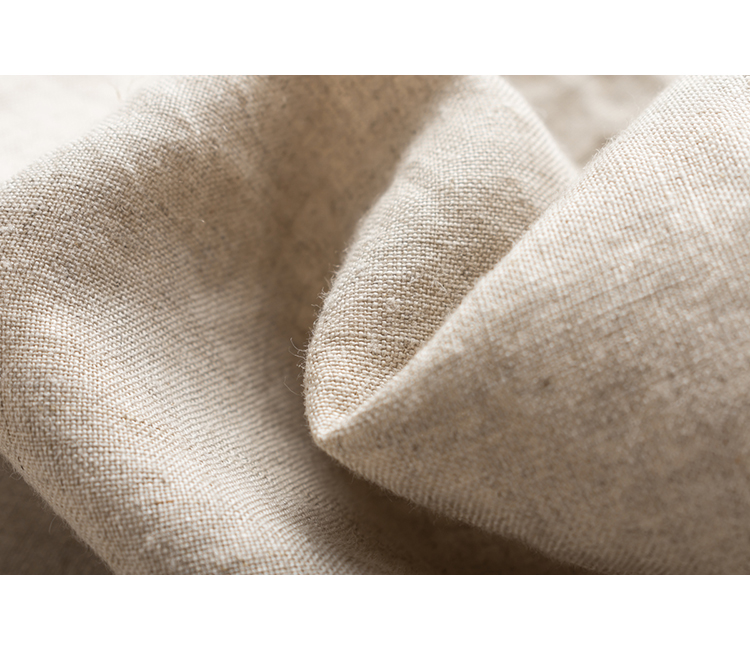 春夏新款法国亚麻阔腿裤九分休闲文艺宽松松紧腰抽绳女式麻裤#000详情15