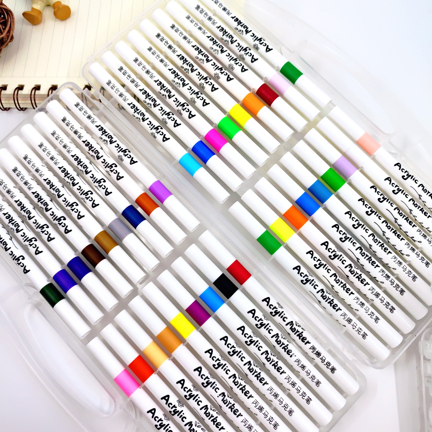 晨韵丙烯马克笔批发水性速干大容量彩色涂鸦绘画笔叠色文具记号笔详情10