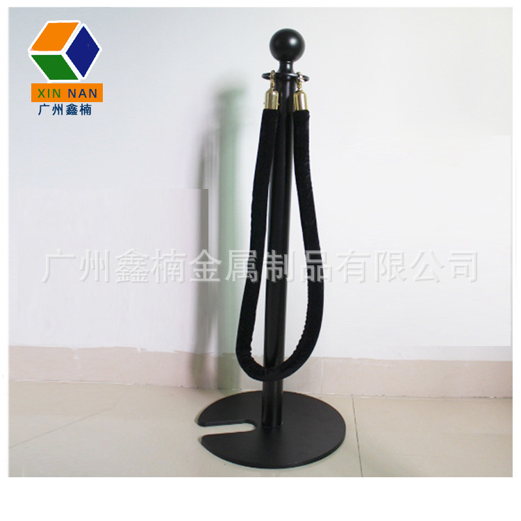 Specializing in supplying custom U-shaped base, notched, stackable all-black concierge columns and concierge railings for shopping malls and museums pic 4