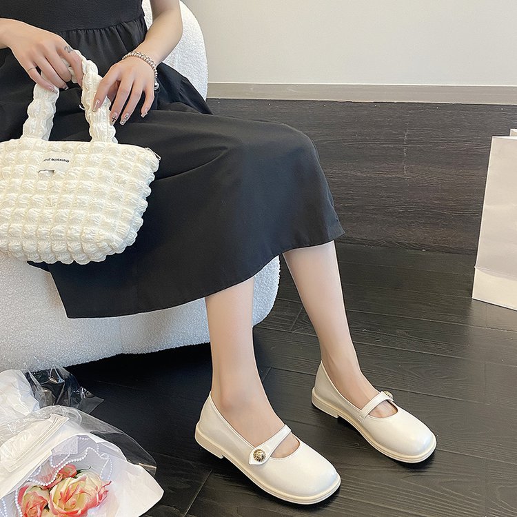 浅口低跟软面小皮鞋女2022年夏季新款学院风休闲舒适女式单鞋批发详情24
