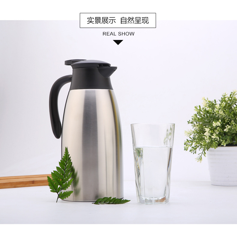 Hufa stainless steel 304 vacuum insulated kettle, coffee pot, European 2L household water kettle, hot water kettle gift pic 13