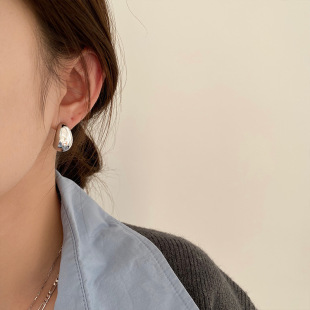 金豆豆S925银针珍珠耳钉女轻奢小众设计耳环2022新款潮耳饰详情11