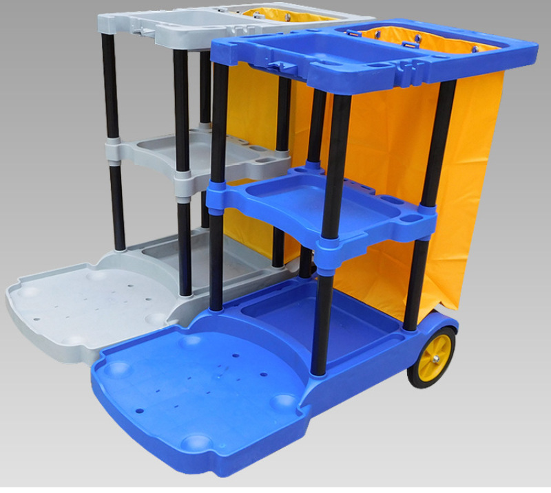 Hotel linen cart, hotel room service cart, stainless steel single-sided and double-sided room entrance cart, cleaning and sanitation work cart pic 8