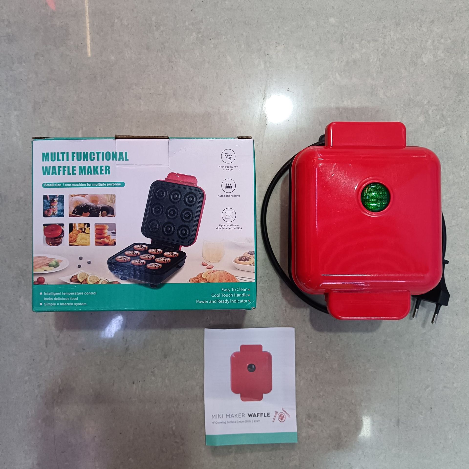 diy grid pancake machine, home non-stick baking waffle mold, waffle maker sandwich machine pic 4