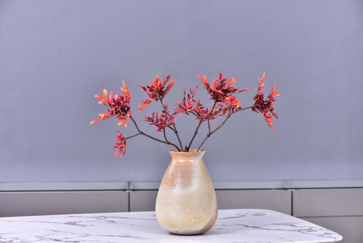 Factory wholesale of artificial leaves, autumn leaves, artificial peach leaves, wood leaves, flower arrangements, leaf materials, soft decoration, visual merchandising, floral design, and plants pic 13