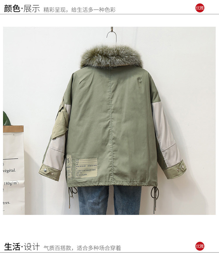 The 2019 new version of the fox fur collar down jacket for petite women with a detachable inner liner is a bestseller pic 3