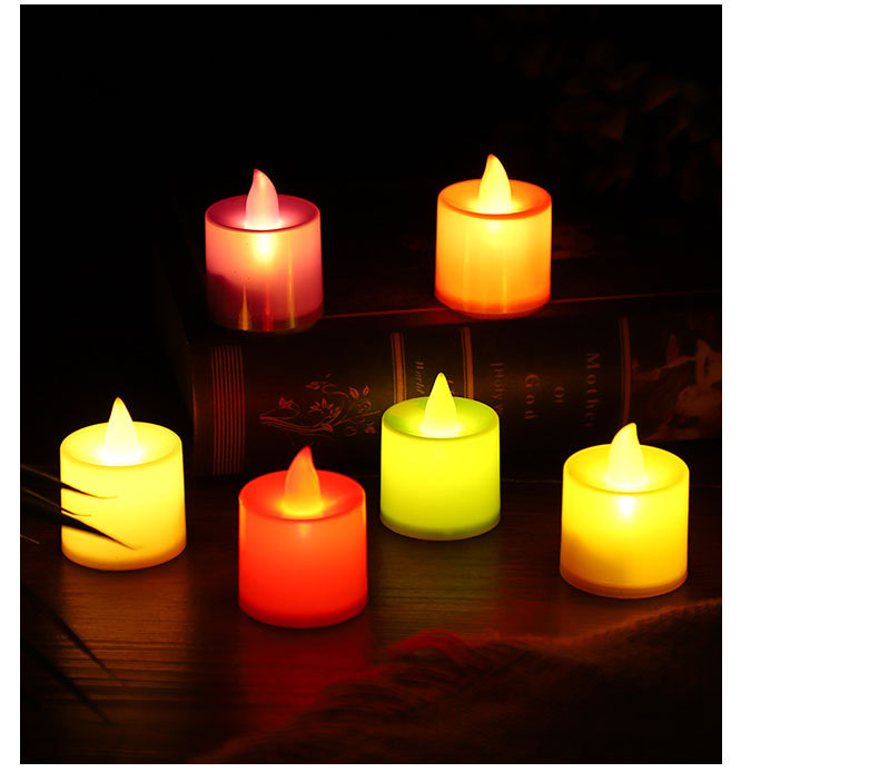 Factory direct sales of LED electronic candles that do not heat up. Wholesale of long-lasting craftsmanship tea wax for birthday and proposal lovers pic 10