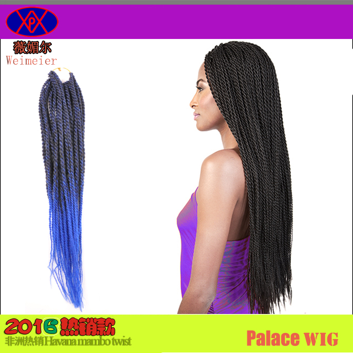 假发女长直发 黑人脏辫 Senegal braid hair 手搓辫长发详情3