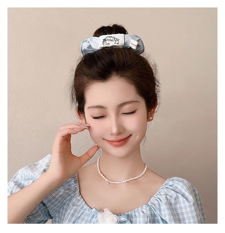 小清新大肠发圈女扎丸子头发绳温柔百搭头绳甜美可爱不伤发头饰夏详情7